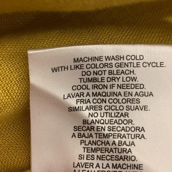 Ellen Tracy Yellow Wide Leg Linen Pants - Picture 7 of 7